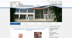 Desktop Screenshot of amt-horst-herzhorn.de